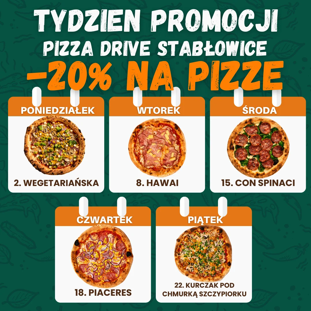 Promocje PizzaDrive Stablowice